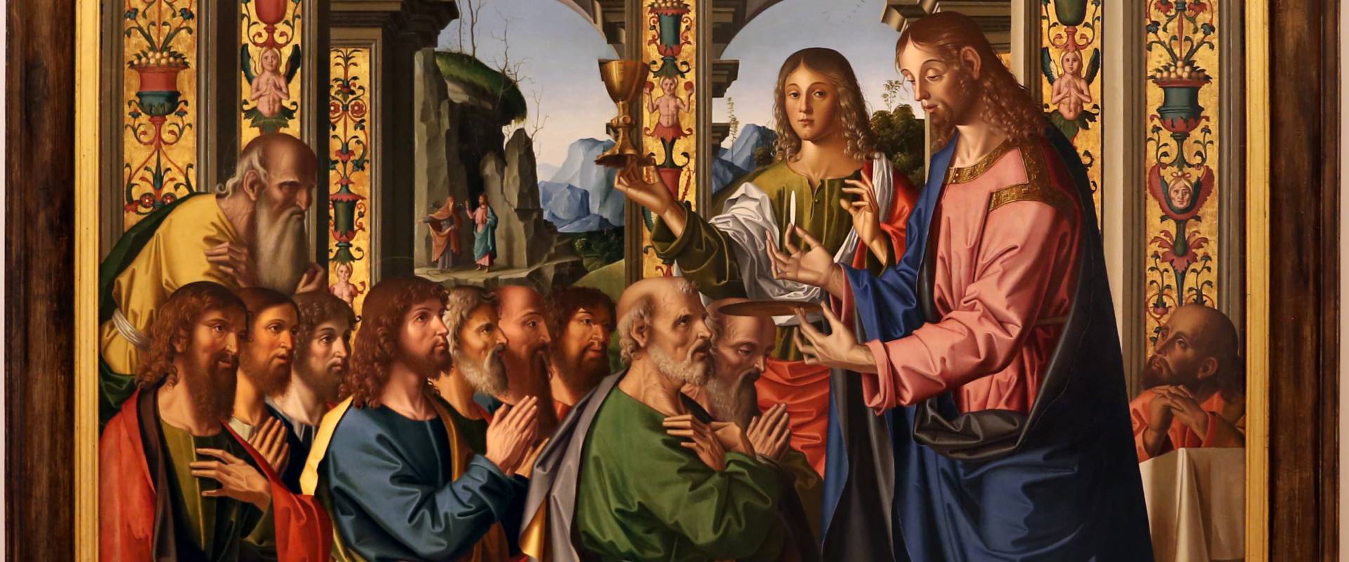 Marco palmezzano, comunione degli apostoli, 1506, dall'altare maggiore del duomo di forlì, 01 foto di Sailko